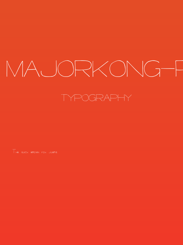 MajorKong-Regular Poster