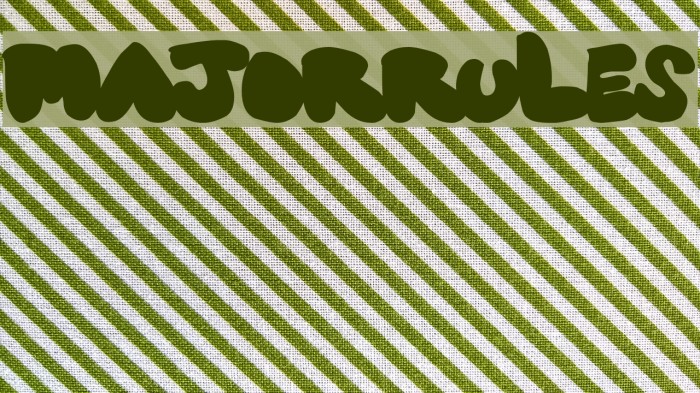 MajorRules Font examples