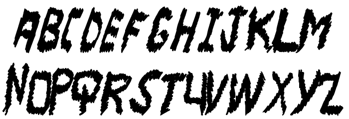MajorScare Font LOWERCASE