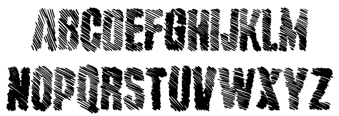 MajorStripe Font LOWERCASE