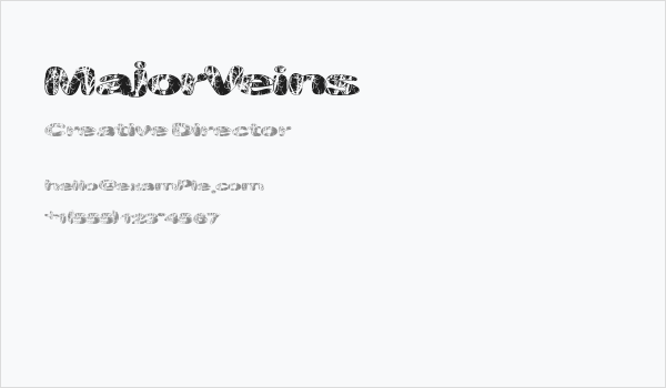 MajorVeins Business Card