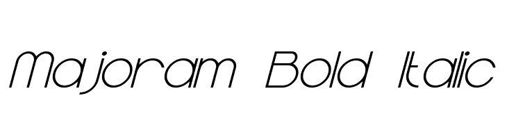 Majoram Bold Italic Font