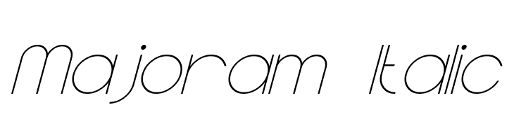 Majoram Italic Font