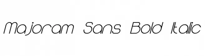Majoram Sans Bold Italic  تنزيل الخطوط