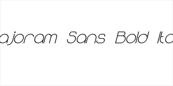 Majoram Sans Bold Italic Logo