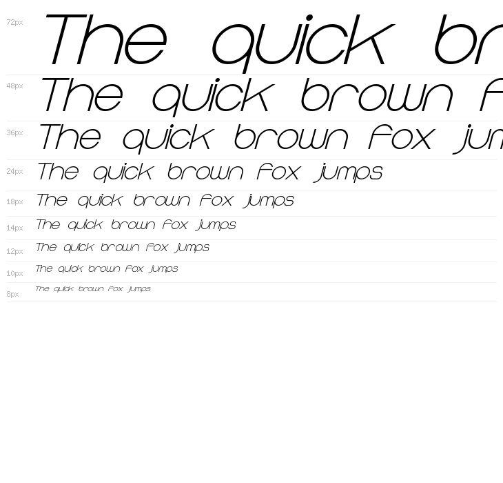 Majoram Sans Bold Italic Waterfall