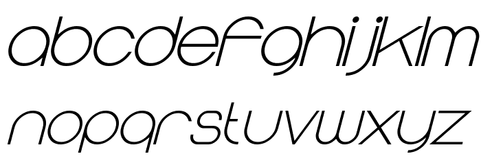 Majoram Sans Bold Italic Font LOWERCASE