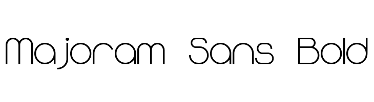 Majoram Sans Bold  免费字体下载