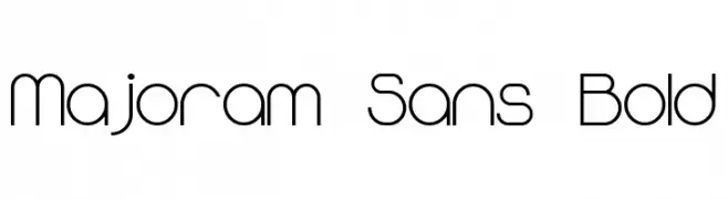 Majoram Sans Bold  تنزيل الخطوط