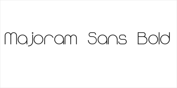 Majoram Sans Bold Logo
