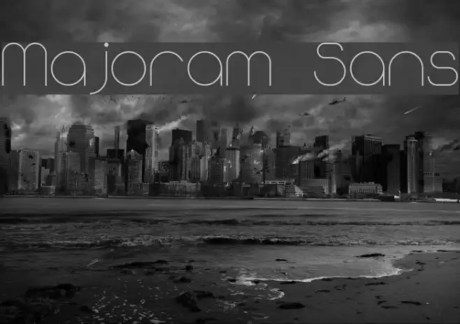 Majoram Sans Example 3