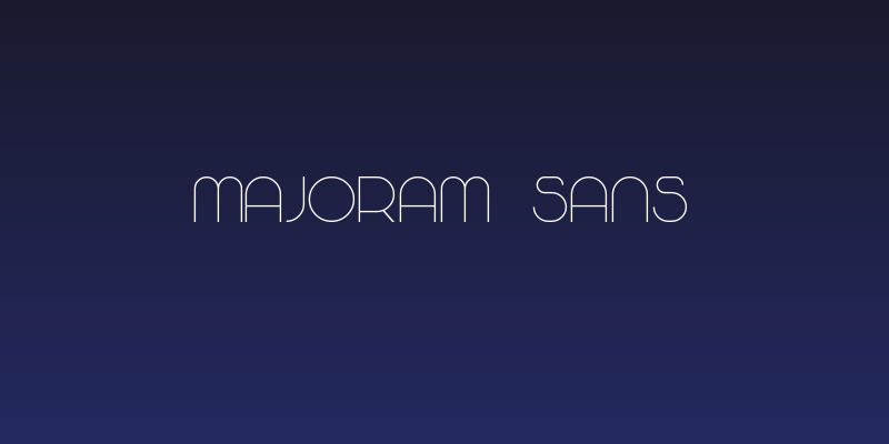 Majoram Sans Social Header