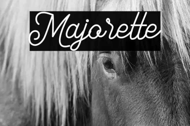 Majorette Font examples