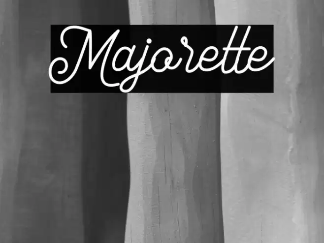 Majorette Font examples