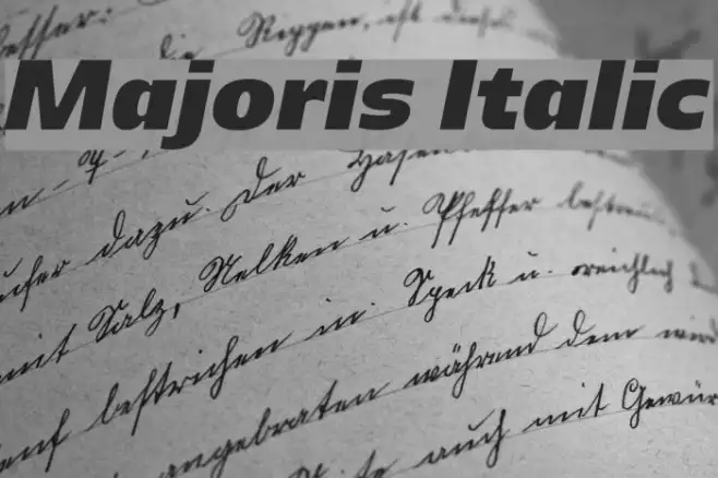 Majoris Italic Example 1