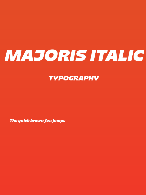 Majoris Italic Poster