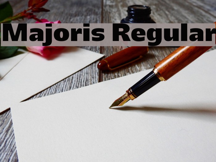 Majoris Regular Fonte examples