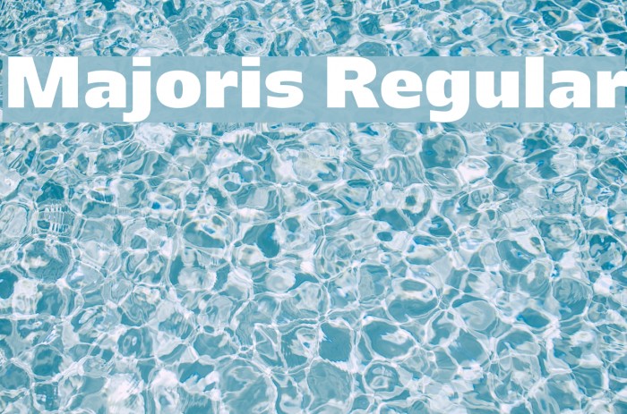 Majoris Regular Fonte examples