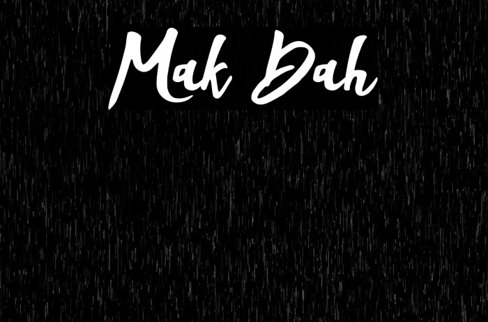 Mak Dah Font examples