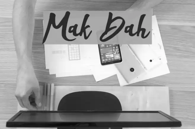Mak Dah Font examples