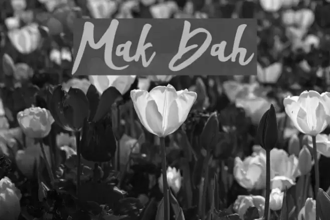 Mak Dah Font examples