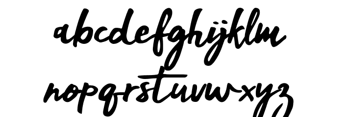 Mak Dah Font LOWERCASE