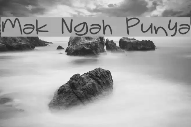 Mak Ngah Punya Font examples