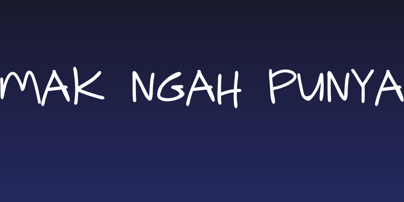 Mak Ngah Punya Social Header