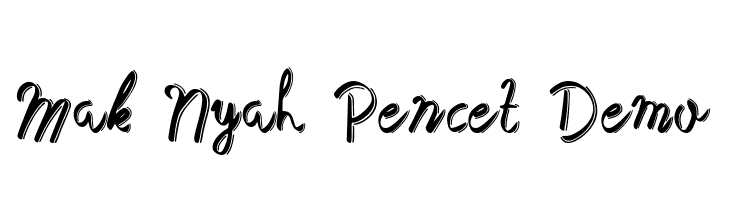 Mak Nyah Pencet Demo  Fuentes Gratis Descargar