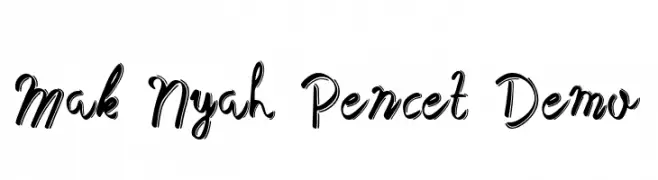 Mak Nyah Pencet Demo  baixar fontes gratis