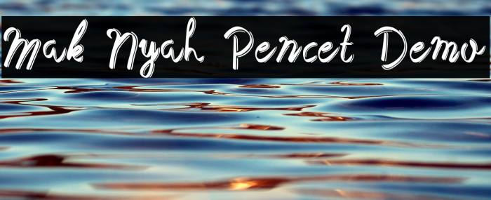 Mak Nyah Pencet Demo Example 3