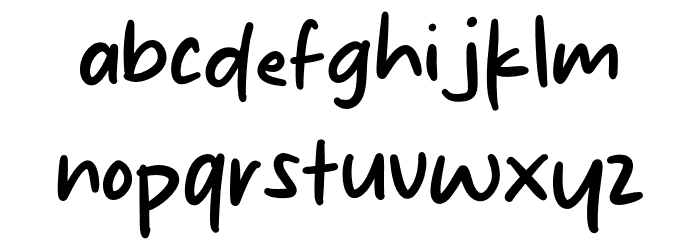 Makantah Font LOWERCASE