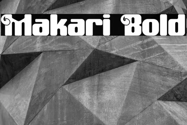 Makari Bold Font examples