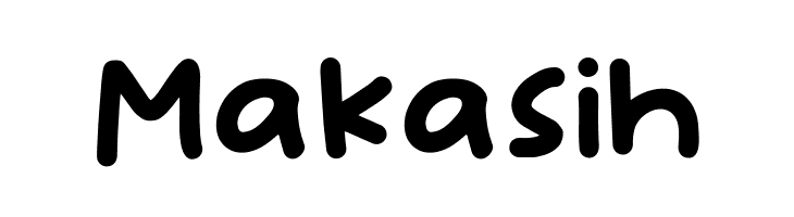 Makasih  フリーフォントのダウンロード