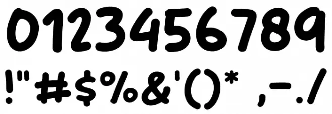 Makasih Font OTHER CHARS