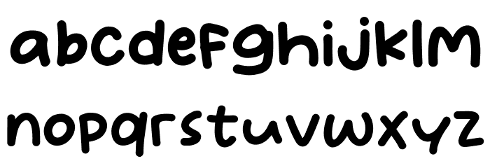 Makasih Font LOWERCASE