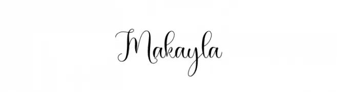 Makayla  تنزيل الخطوط