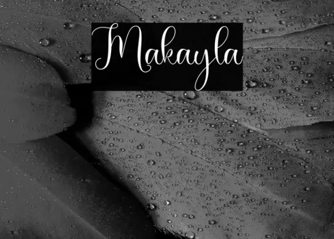 Makayla Font examples