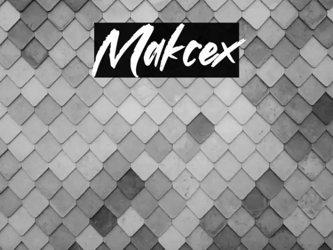 Makcex Font examples