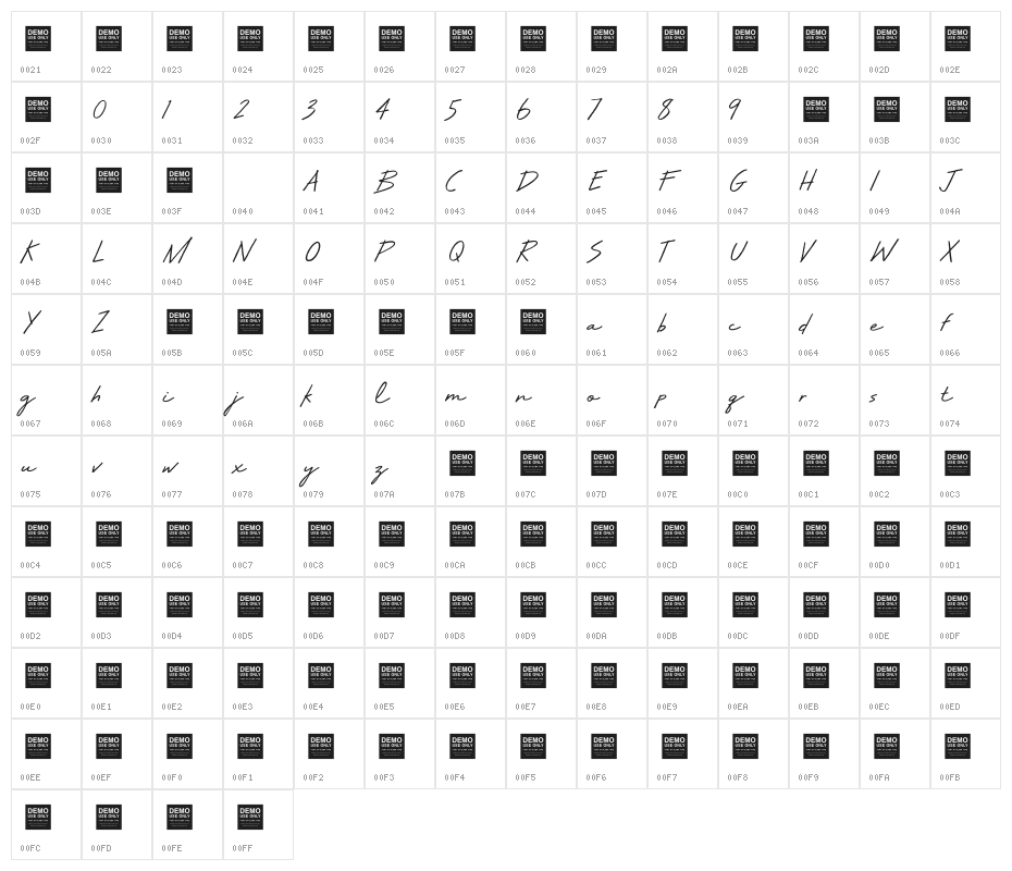 Make Believe Character Map