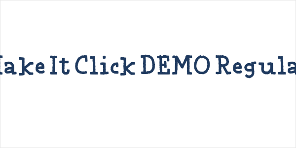 Make It Click DEMO Regular Logo