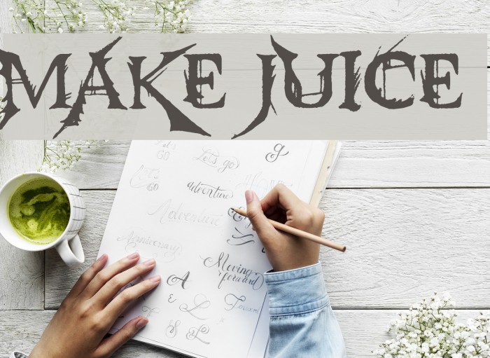 Make Juice Font examples