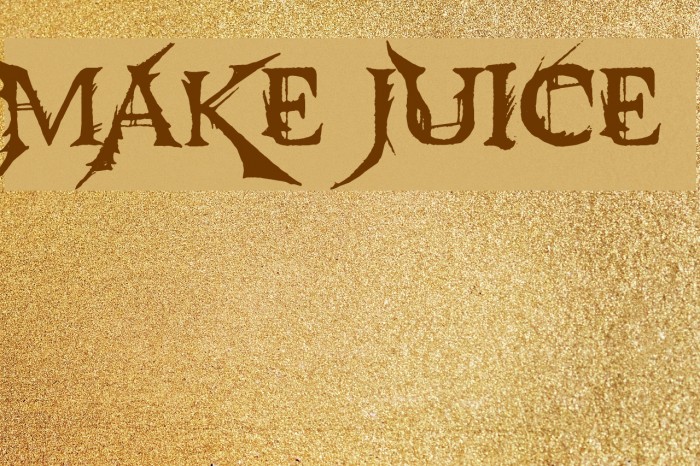 Make Juice Font examples
