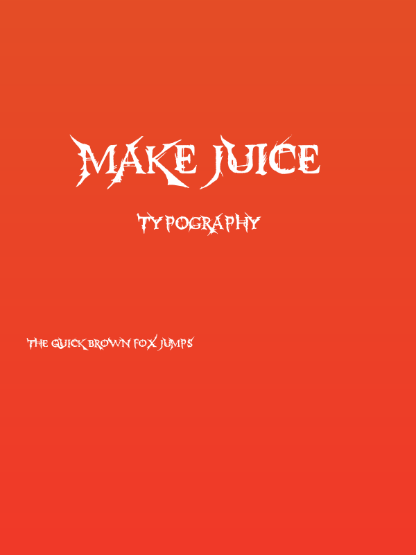 Make Juice Poster