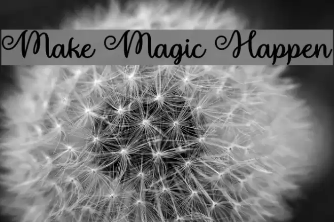 Make Magic Happen Font examples