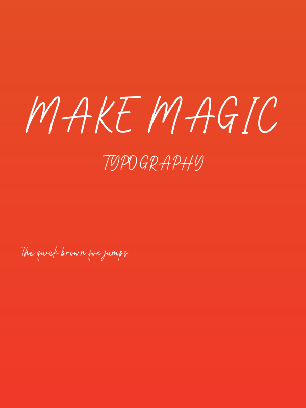 Make Magic Poster