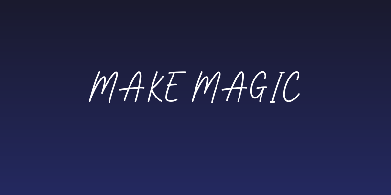Make Magic Social Header