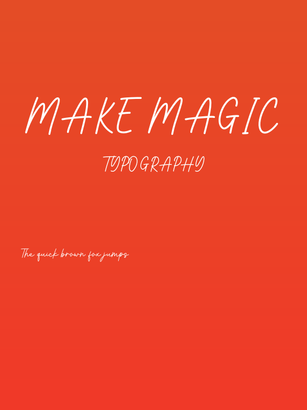 Make Magic Poster