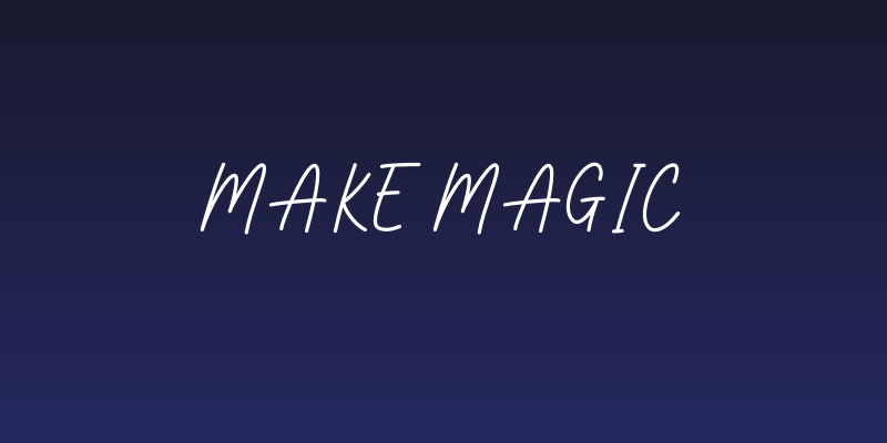 Make Magic Social Header