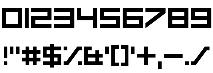 Make Me A Cyborg フォント その他の文字